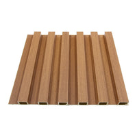 WPC Fluted Slat Wall Panel in Sandalwood 2