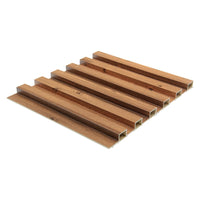 WPC Fluted Slat Wall Panel in Teak 3