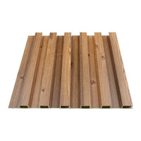 Image WPC Fluted Slat Wall Panel in Teak 2