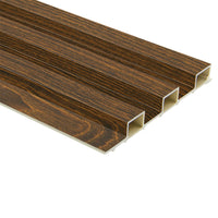 Image of WPC Fluted Slat Wall Panel Walnut