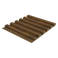 Image 2 of WPC Fluted Slat Wall Panel Walnut
