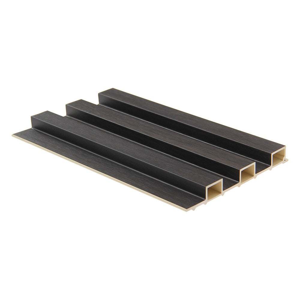 WPC fluted slat, wood black