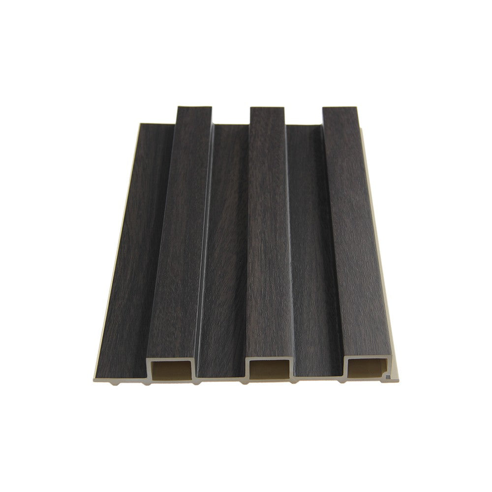 WPC fluted slat, wood black