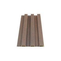 Image of WPC Fluted Slat Wall Panel Wood Dark