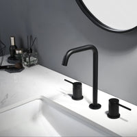 Dilusso Beasley 1.2 GPM Widespread Bathroom Faucet in Matte Black image