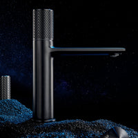 Dilluso Knurled Single Hole Matte Black Basin