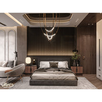 Luxury Acoustic Wall Panel, Smoked Oak