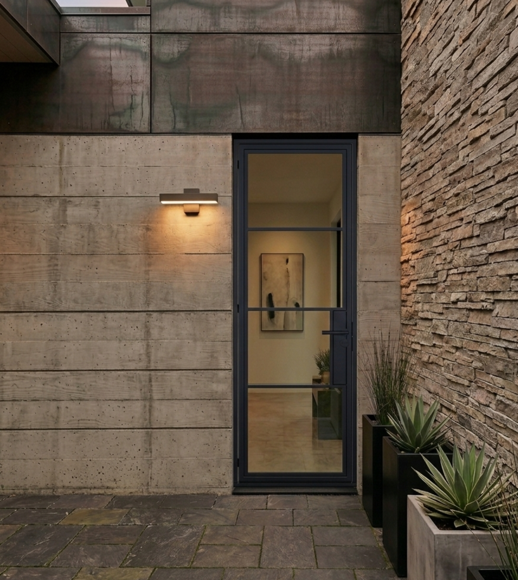 4 Lite - Single | Steel French Doors