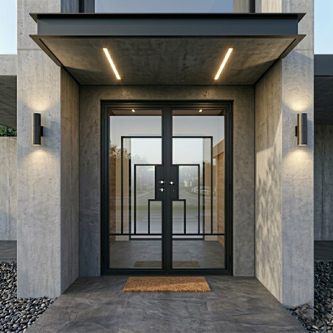 Cuivre Modern - Double | Steel French Door