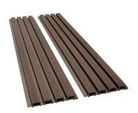 Image of Best Exterior Fluted Slat Wall Panel Brown Walnut