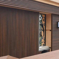 Best Exterior Fluted Slat Wall Panel Brown Walnut