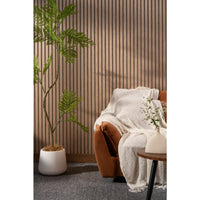 Top Wall Panel in White Oak Grey Felt