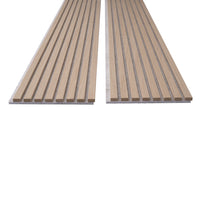 Luxury Acoustic Wall Panel, White Oak & Grey Felt