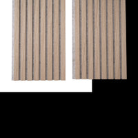 Luxury Acoustic Wall Panel, White Oak & Grey Felt