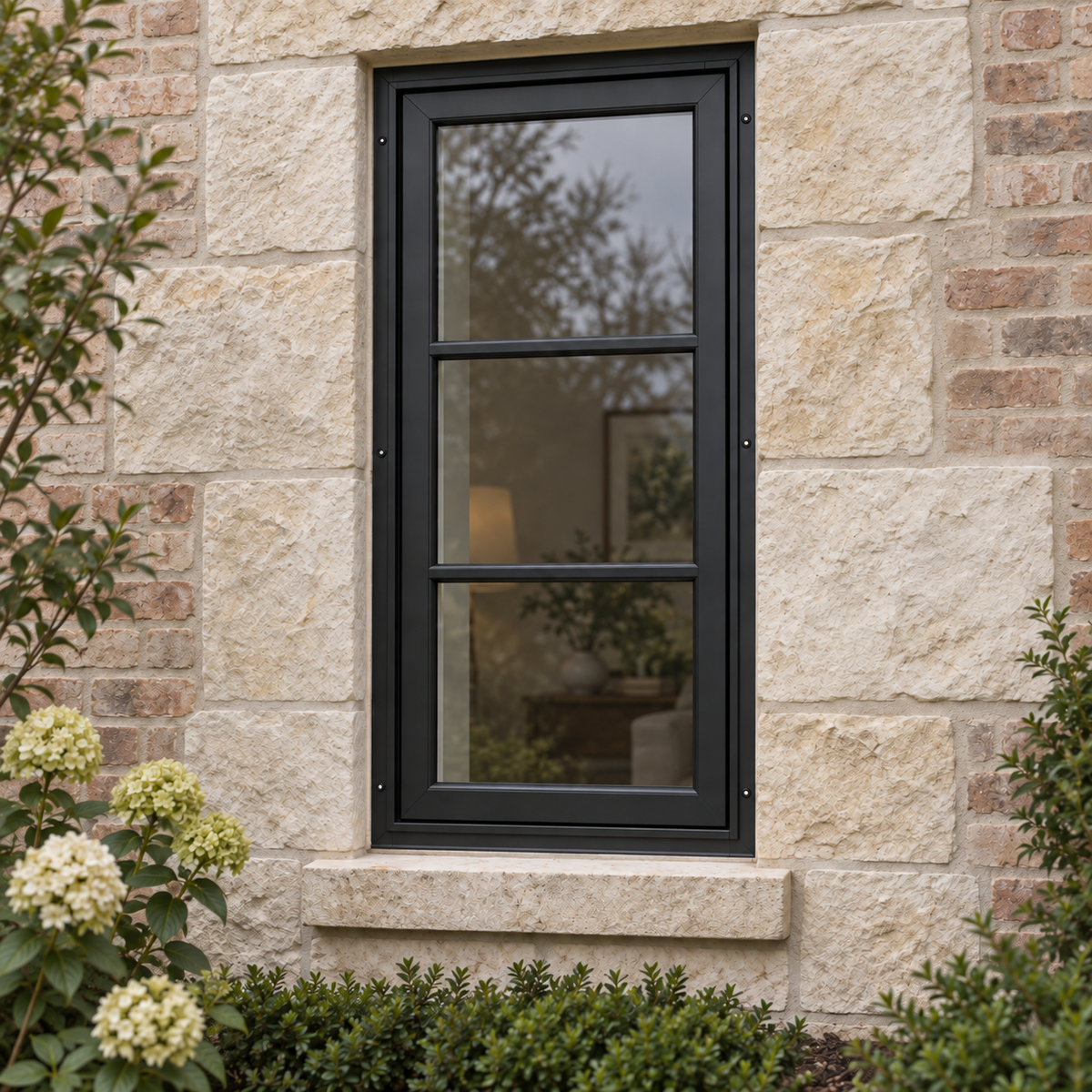3 Lite Awning Steel Window — exterior lifestyle visualization