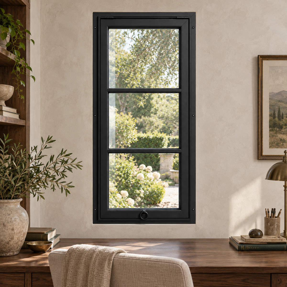 3 Lite Awning Steel Window — study lifestyle visualization