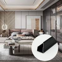 Aluminium Closed Trim Veneered Wall Panel