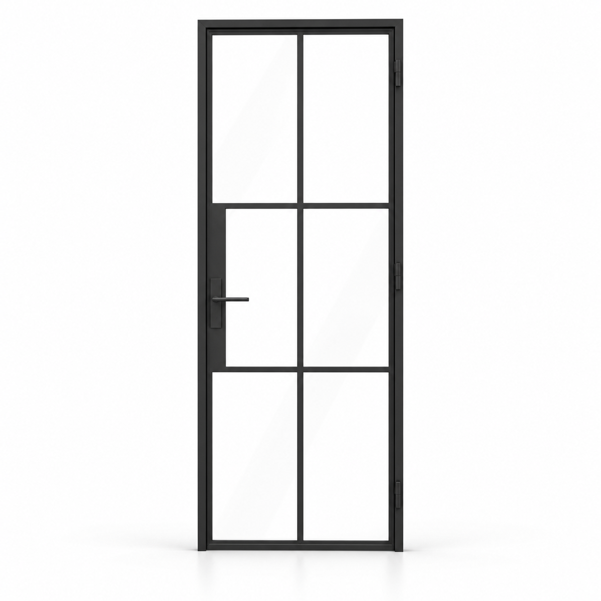 6S Single Cold-Rolled Steel Pantry Door on a white background — product visualization