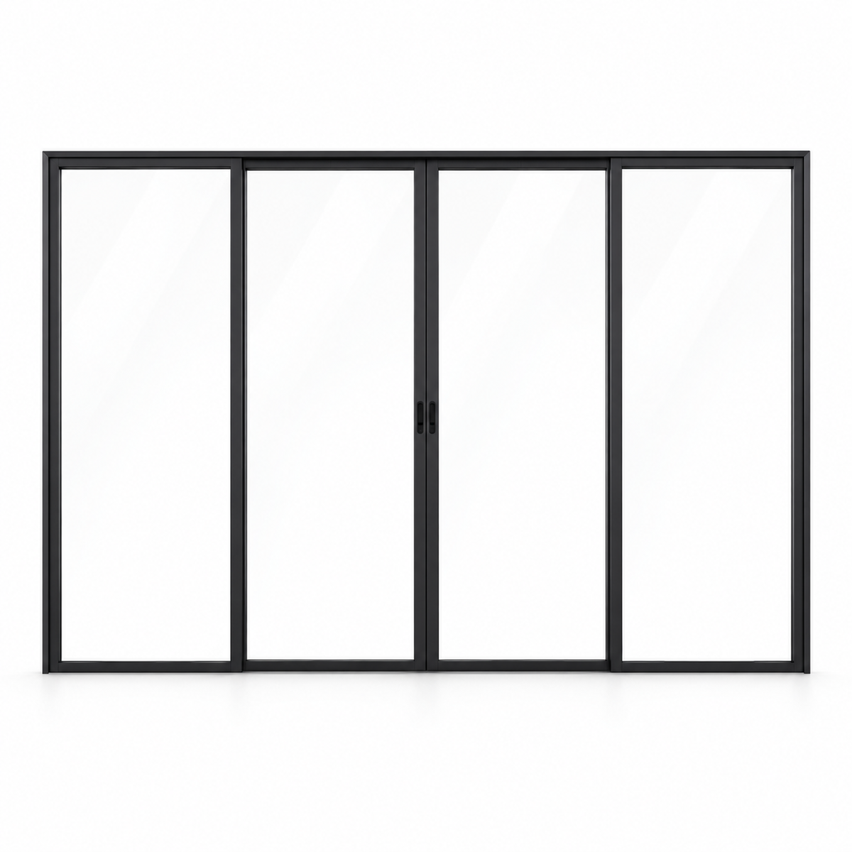 1-Lite Interior Steel Sliding Pantry Door on a white background — product visualization