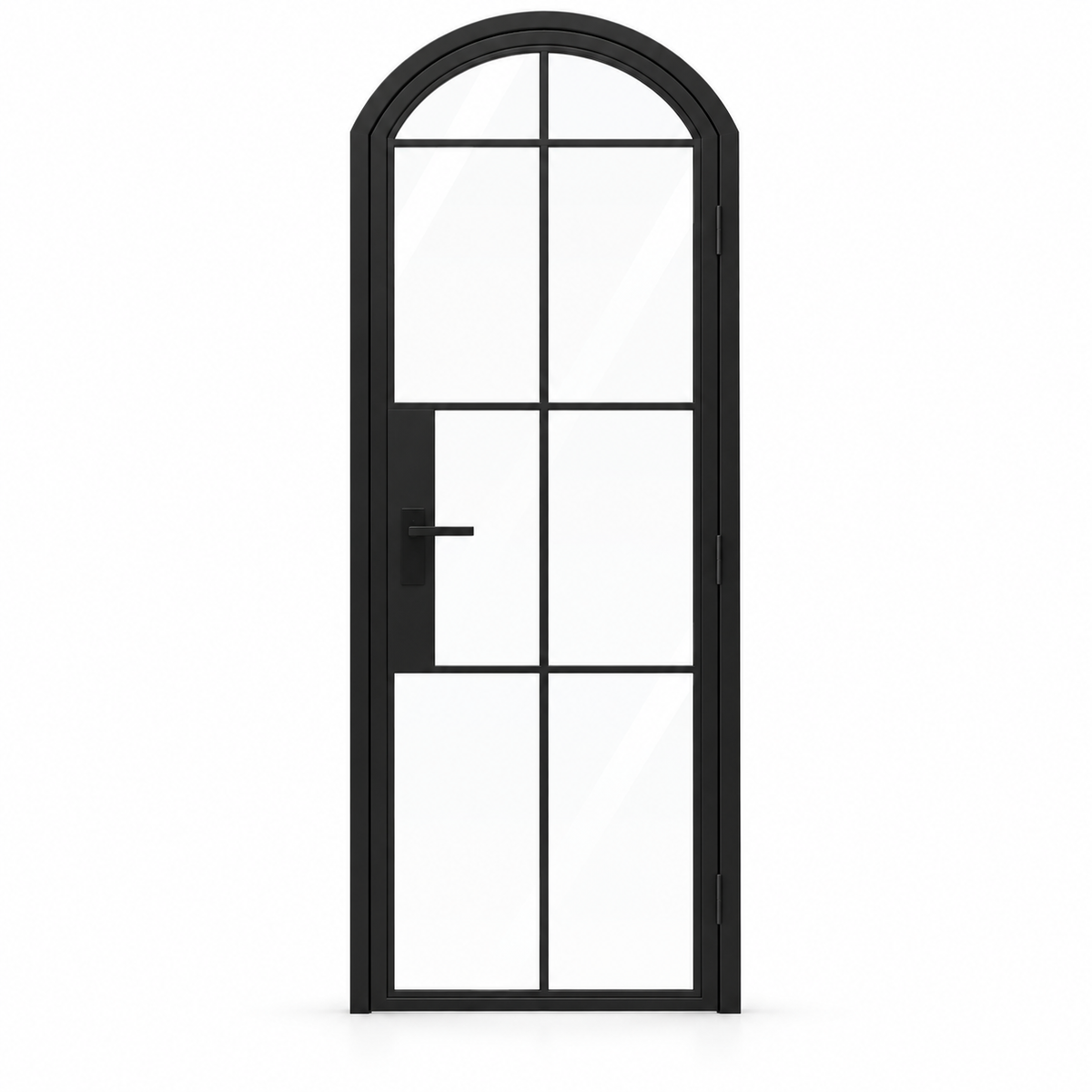 8 Lite Steel Pantry Arched Top French Door on a white background — product visualization
