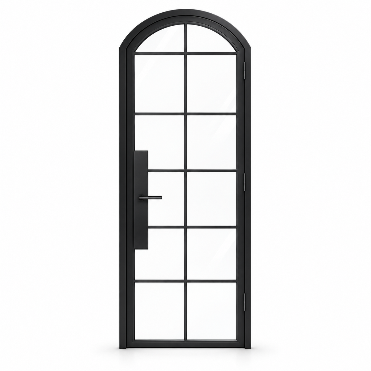 12 Lite Steel Pantry Arched Top French Door on a white background — product visualization
