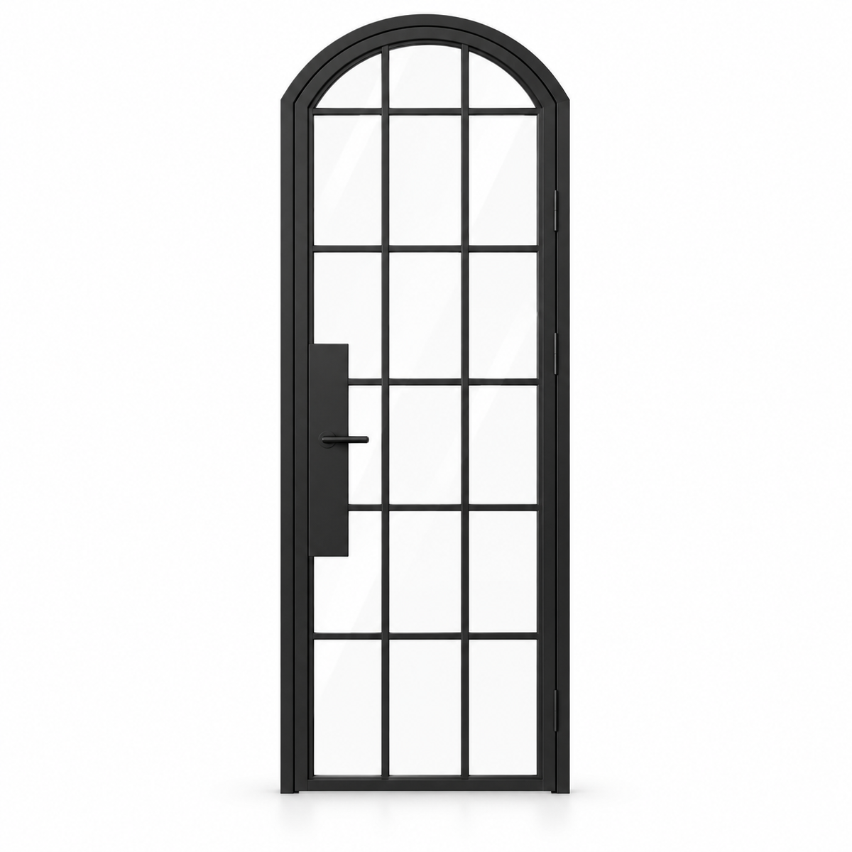 18 Lite Steel Pantry Arched Top French Door on a white background — product visualization