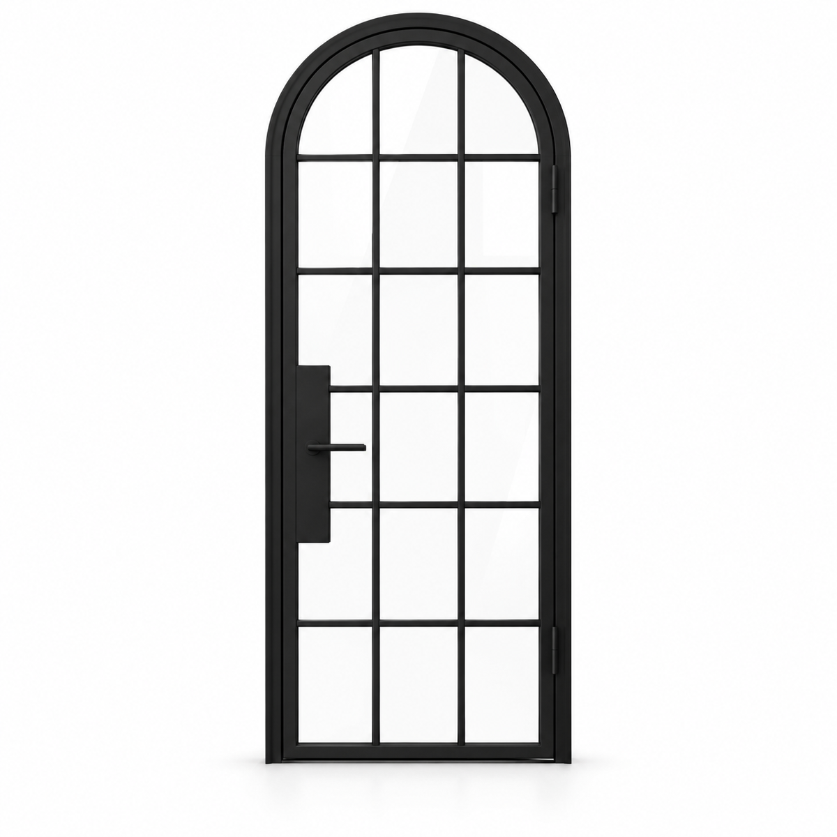 18 Lite Steel Pantry Round Top French Door on a white background — product visualization