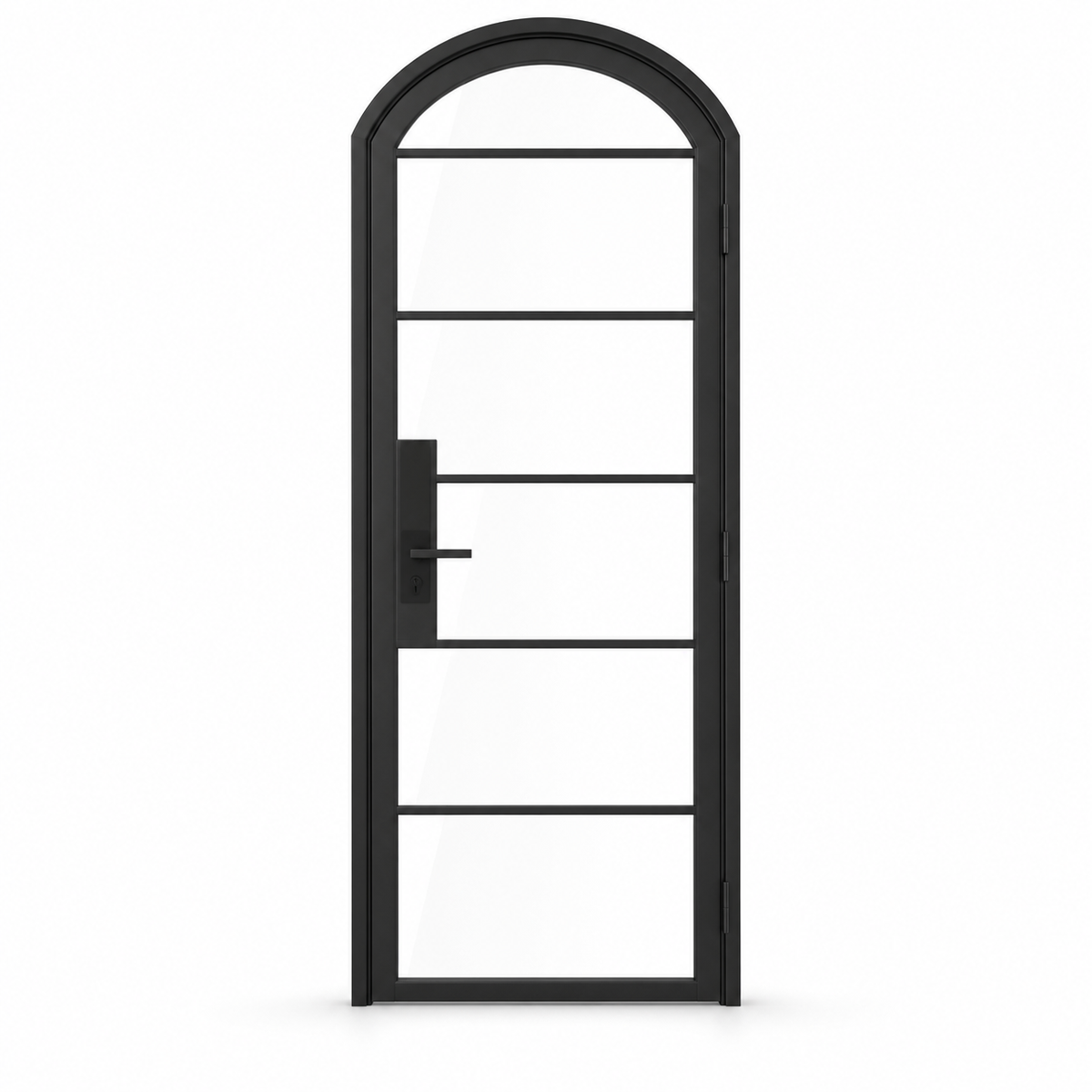 6 Lite Steel Pantry Arched Top French Door on a white background — product visualization