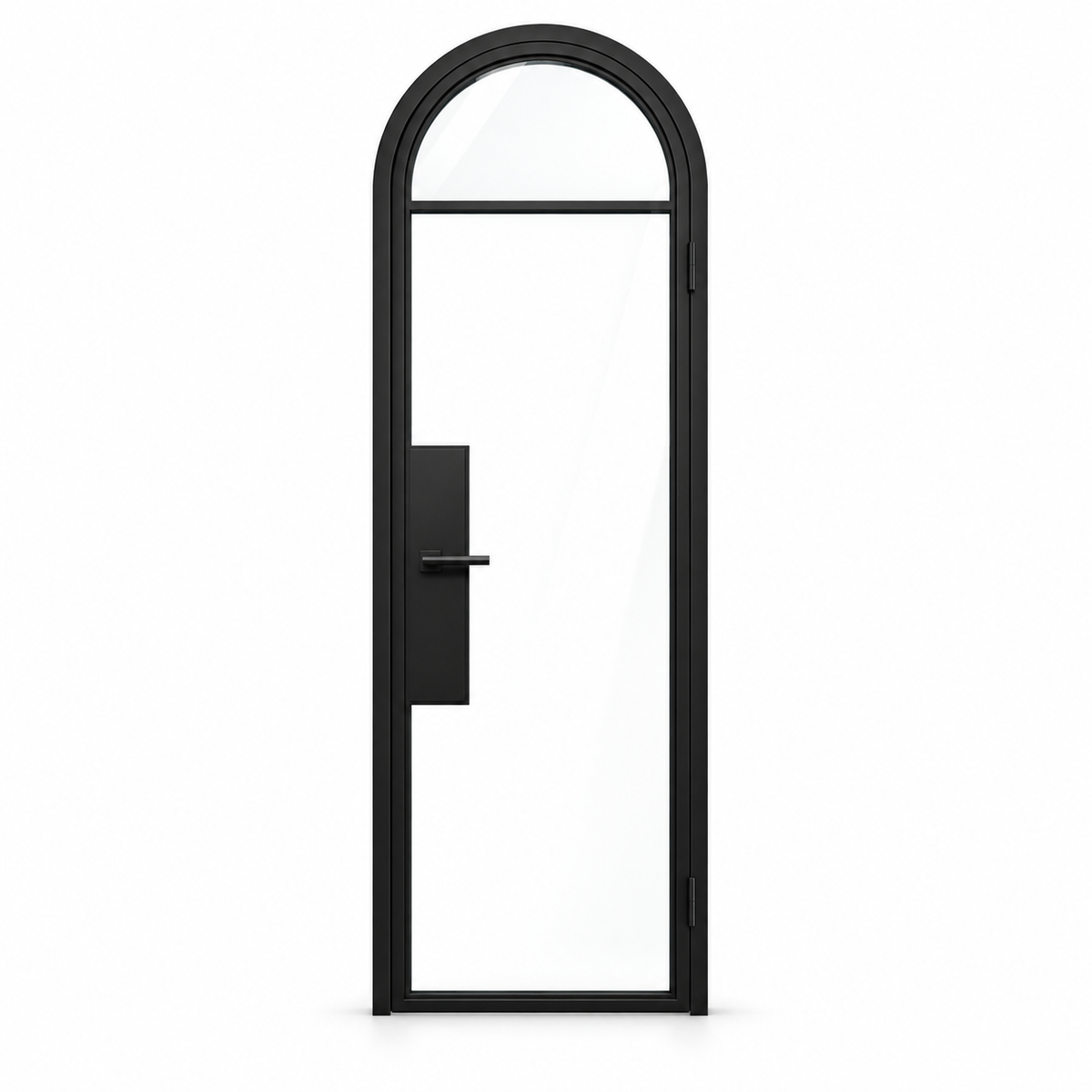 2 Lite Steel Pantry Round Top French Door on a white background — product visualization