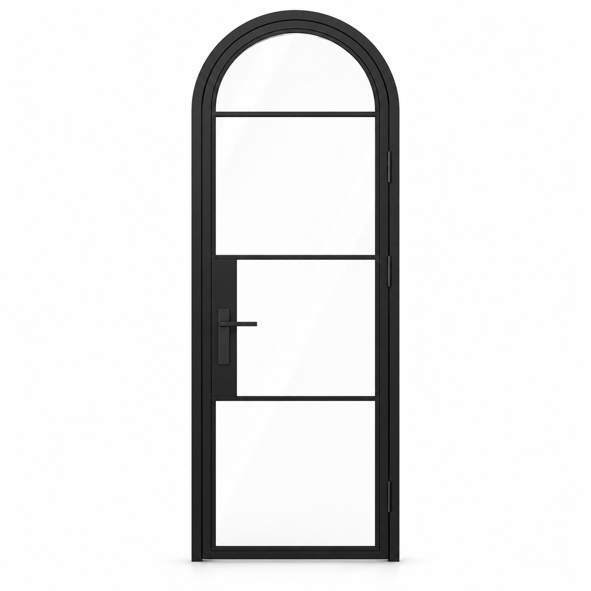4 Lite Steel Pantry Round Top French Door on a white background — product visualization