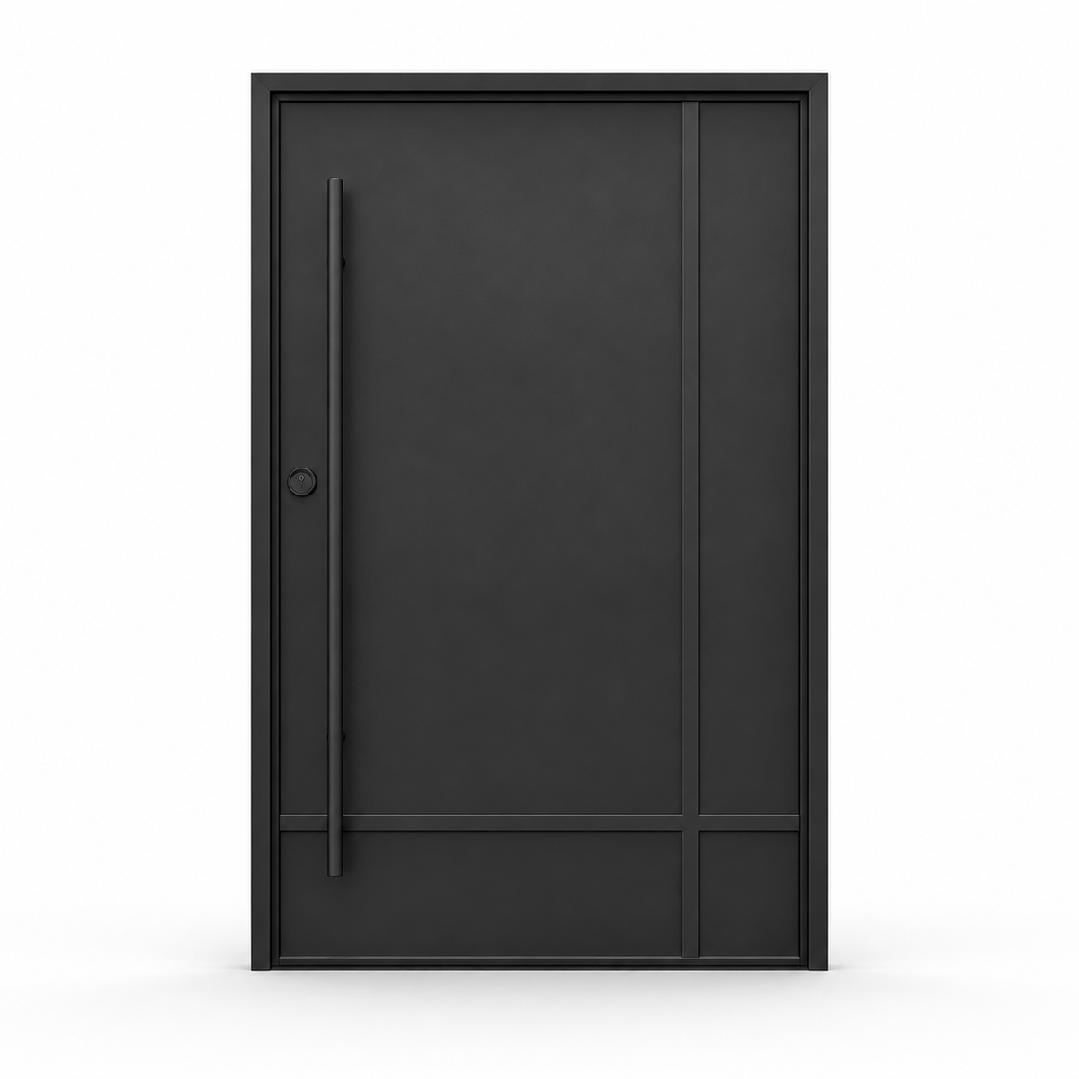 Monterrey Pivot Steel Door on a white background — product visualization