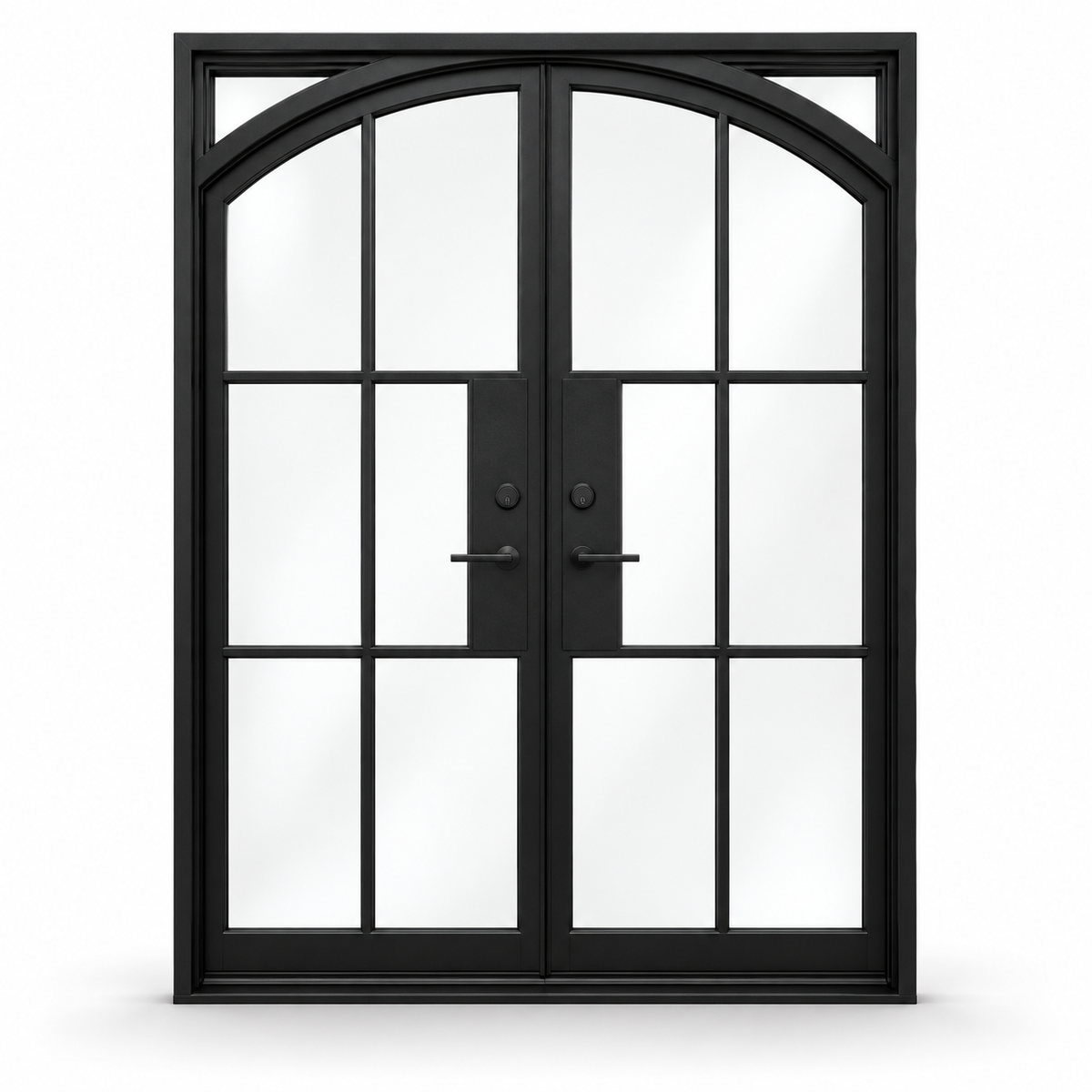 Bellmont Six Glass Double on a white background — design visualization; hardware and finish are illustrative