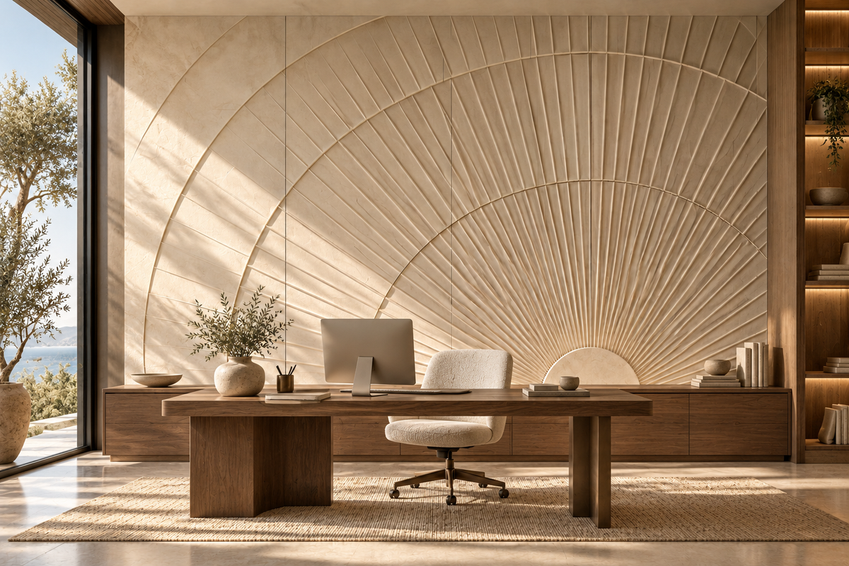 Aurelia Custom Architectural Wall Panels — home-office wall design concept