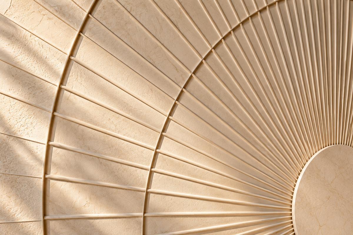Aurelia custom wall panel — close-up design detail
