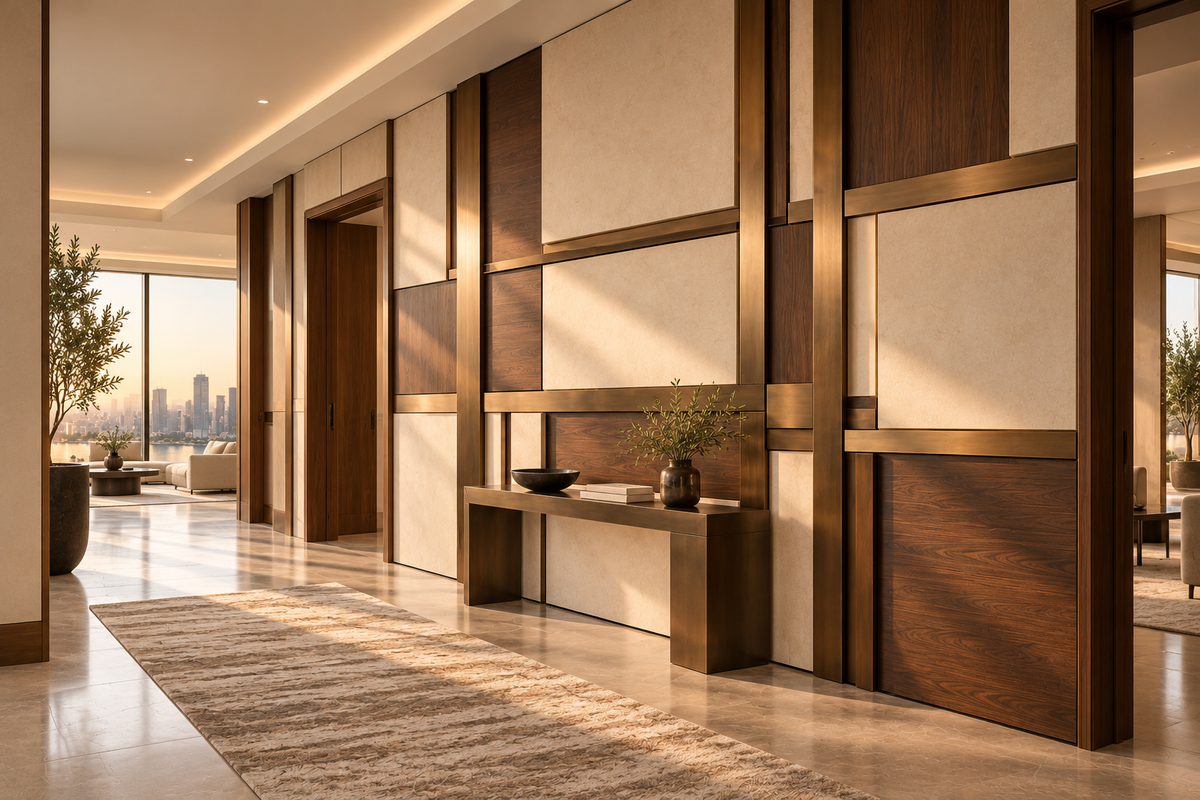 Axiom Custom Architectural Wall Panels — hallway wall design concept