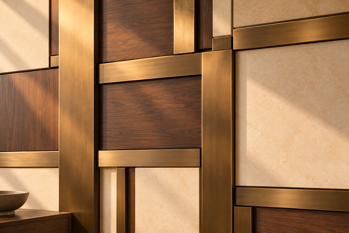 Axiom custom wall panels — media close-up detail design concept