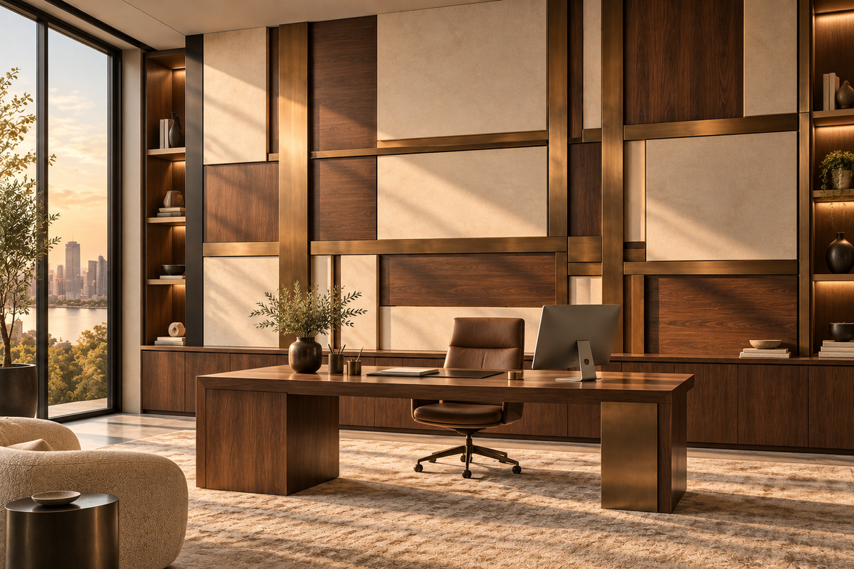Axiom Custom Architectural Wall Panels — home-office wall design concept