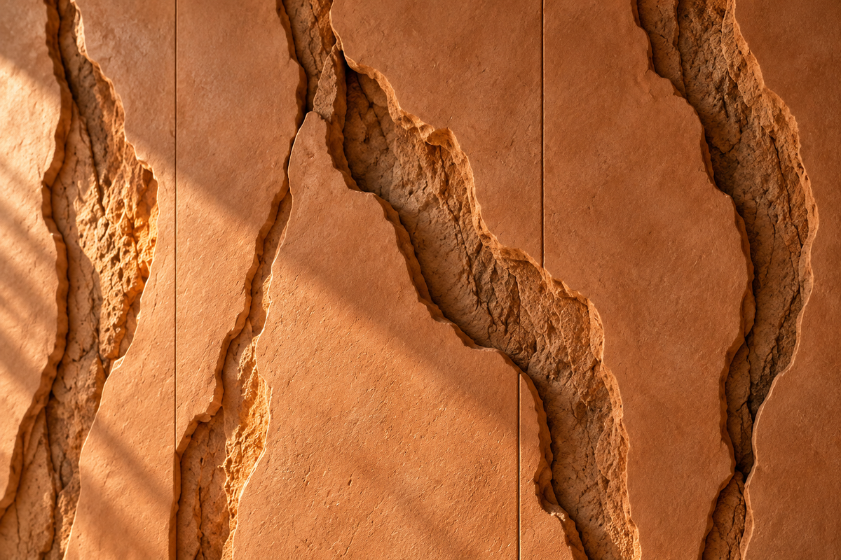 Canyon custom wall panel — close-up design detail