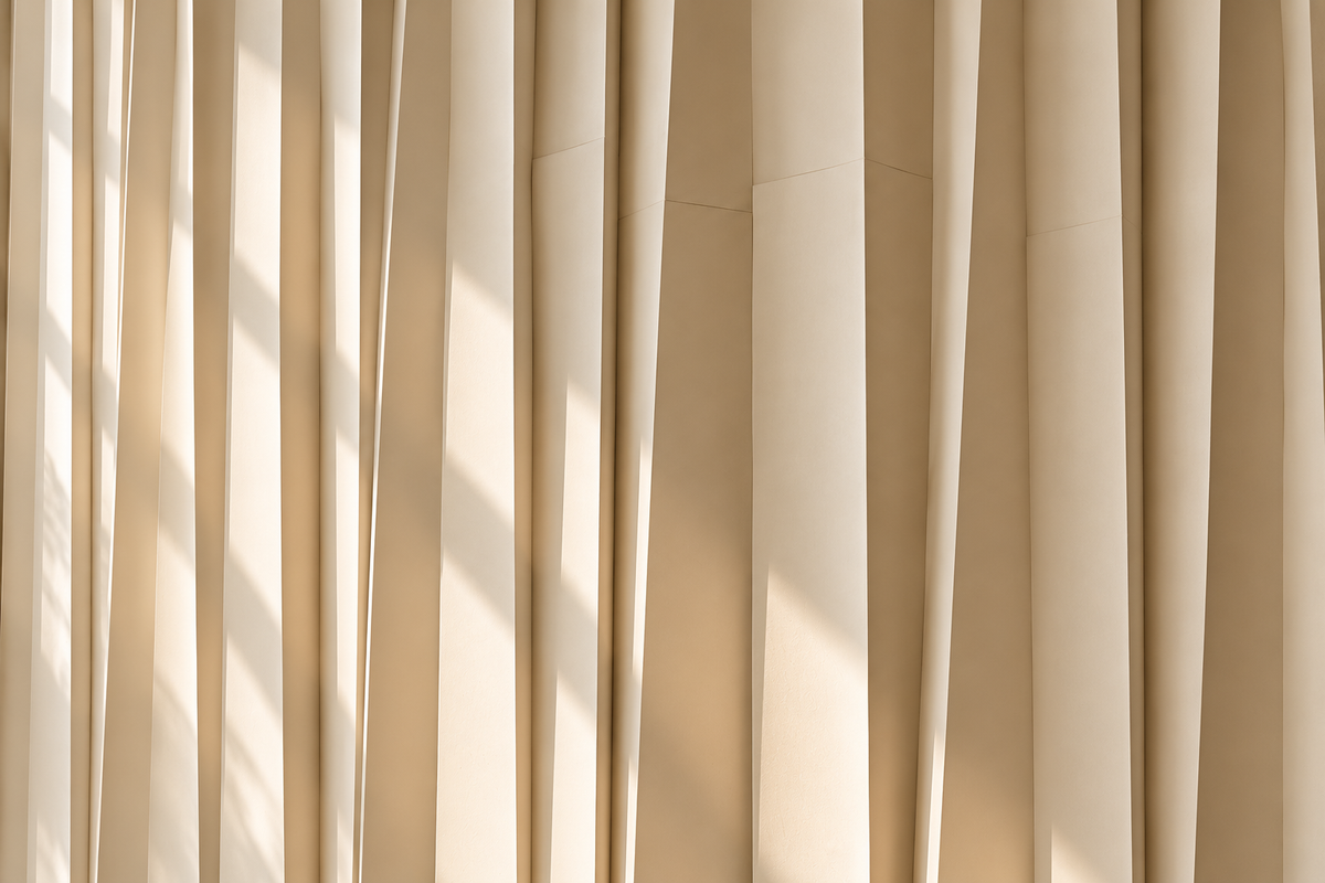 Cascade custom wall panel — close-up design detail