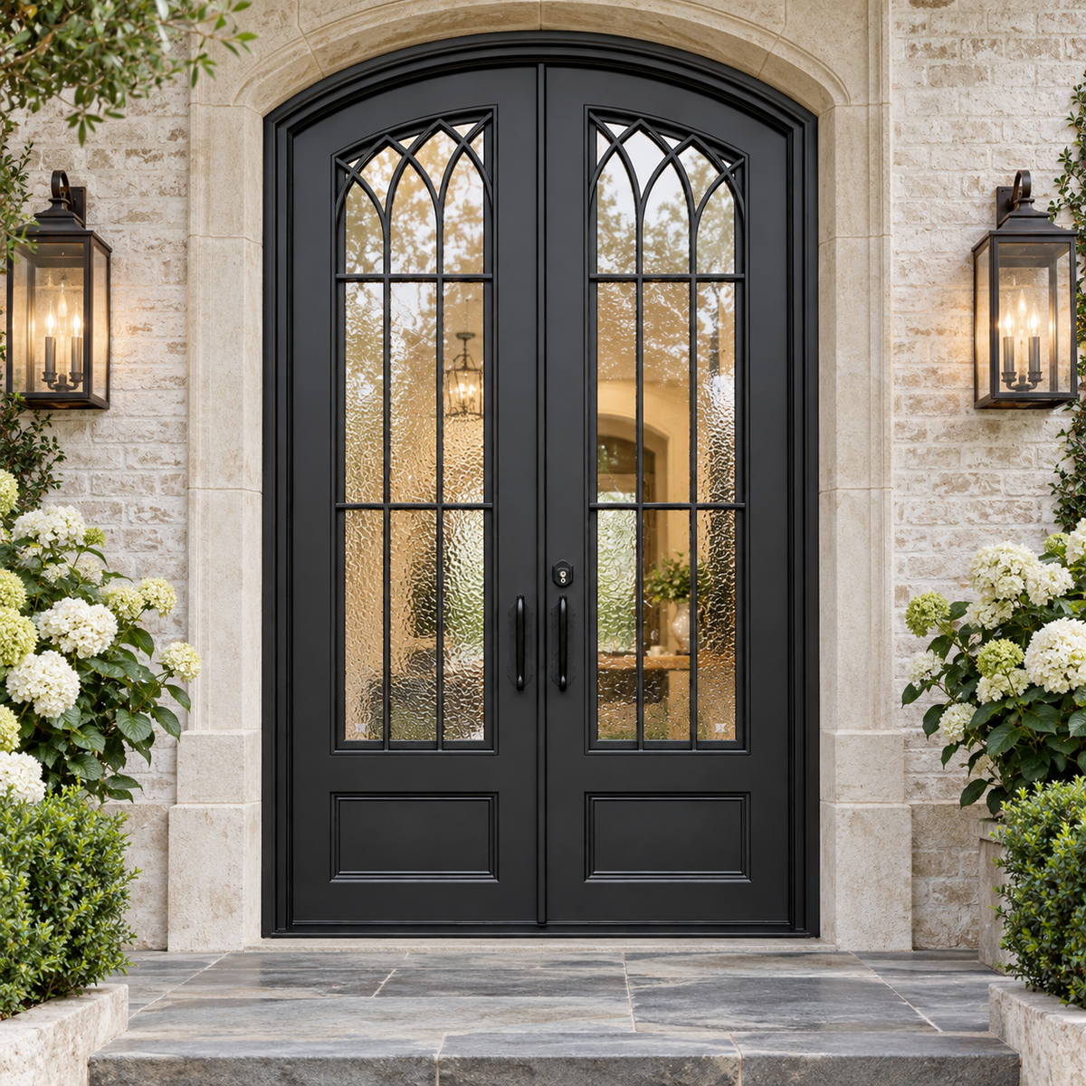 Briarcrest Crown Double in a luxury residential setting — design visualization; hardware and finish are illustrative