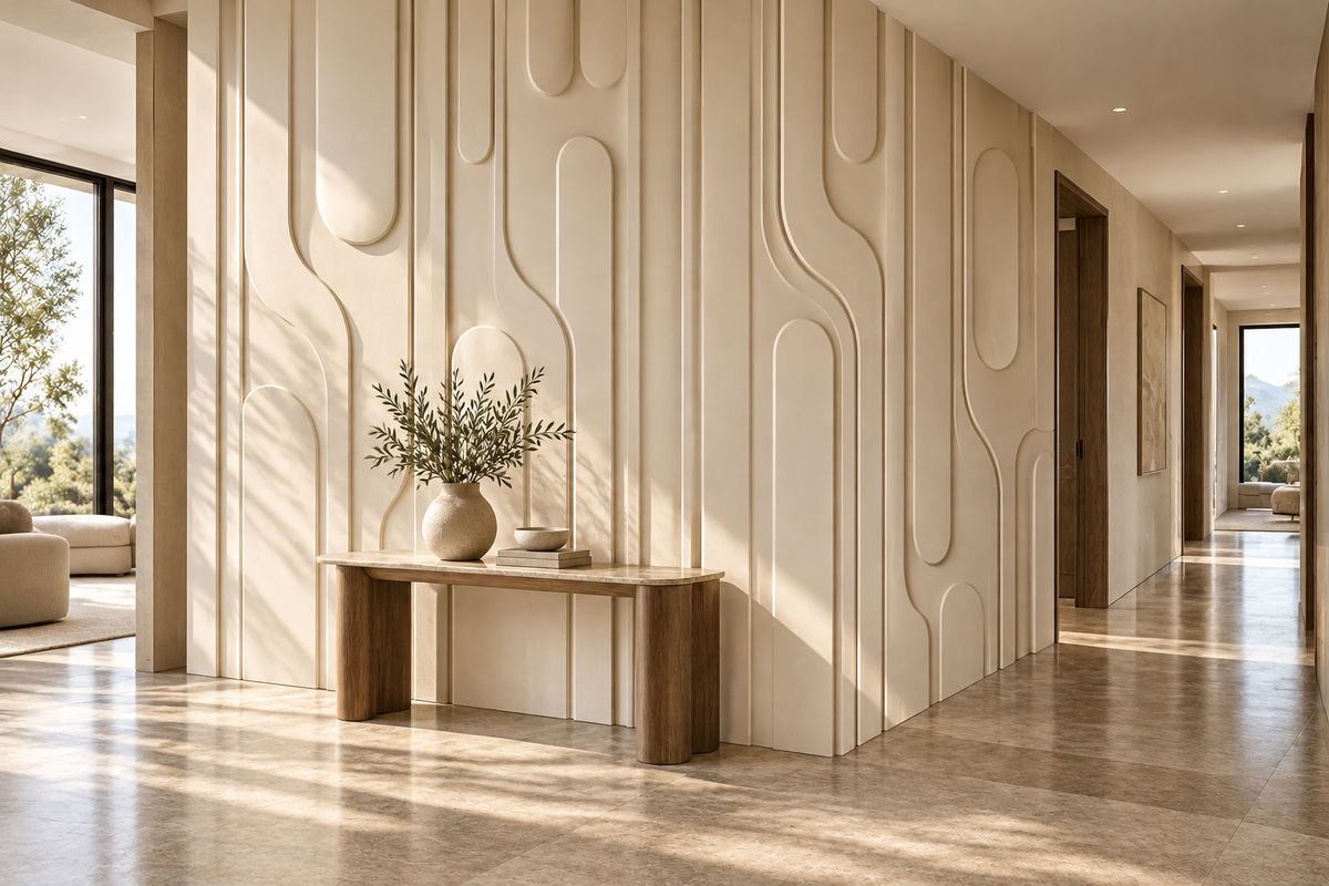 Contour Custom Architectural Wall Panels — hallway wall design concept