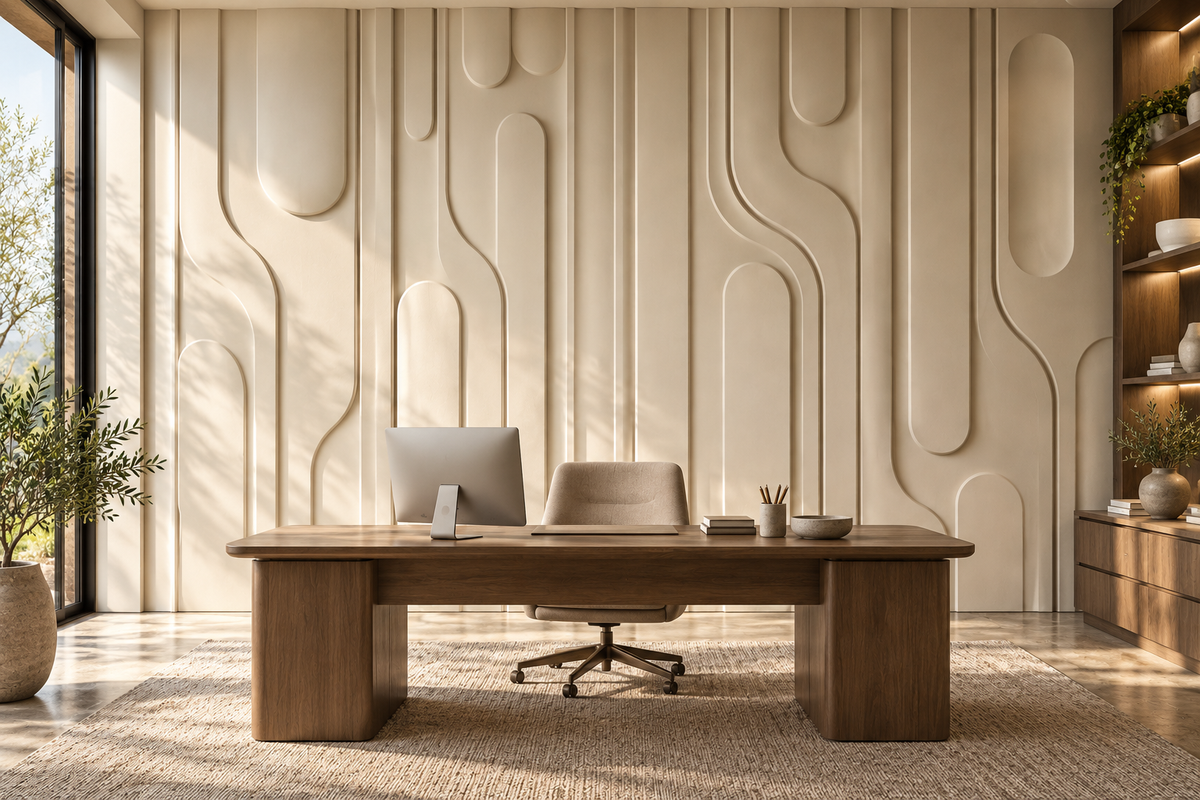 Contour Custom Architectural Wall Panels — home-office wall design concept