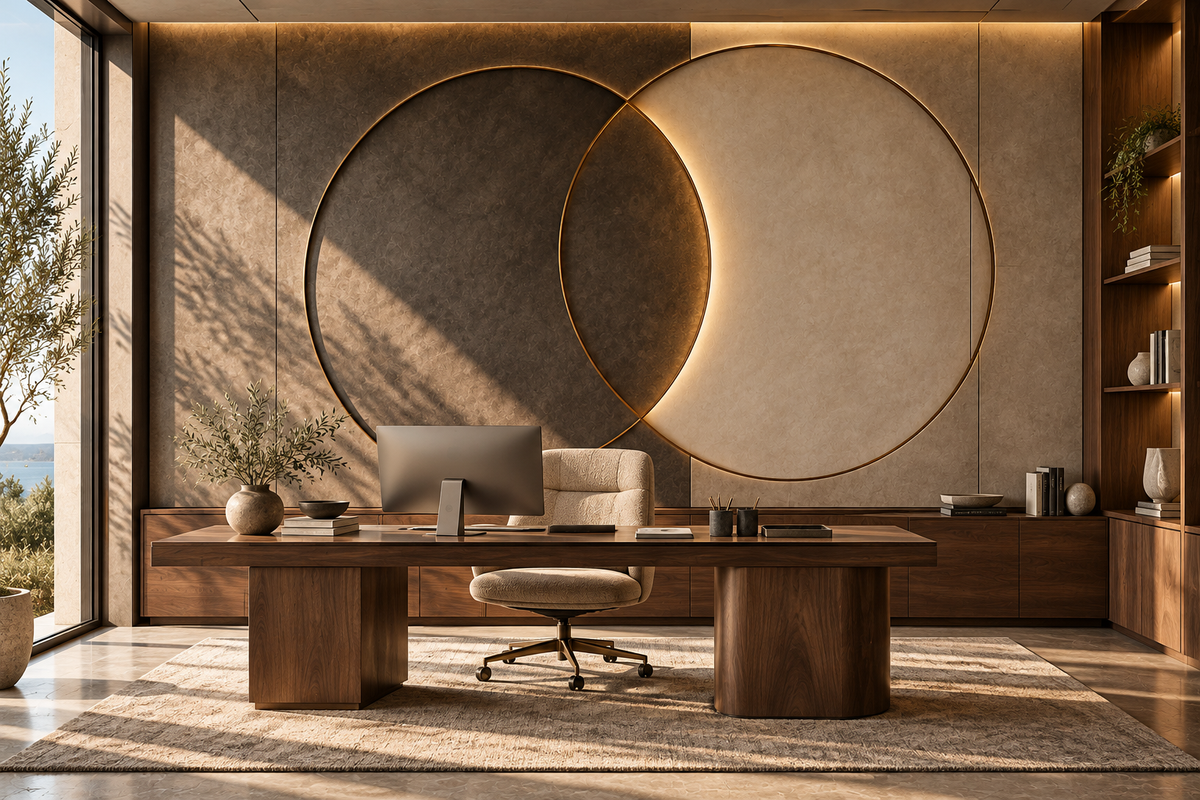 Eclipse Custom Architectural Wall Panels — home-office wall design concept