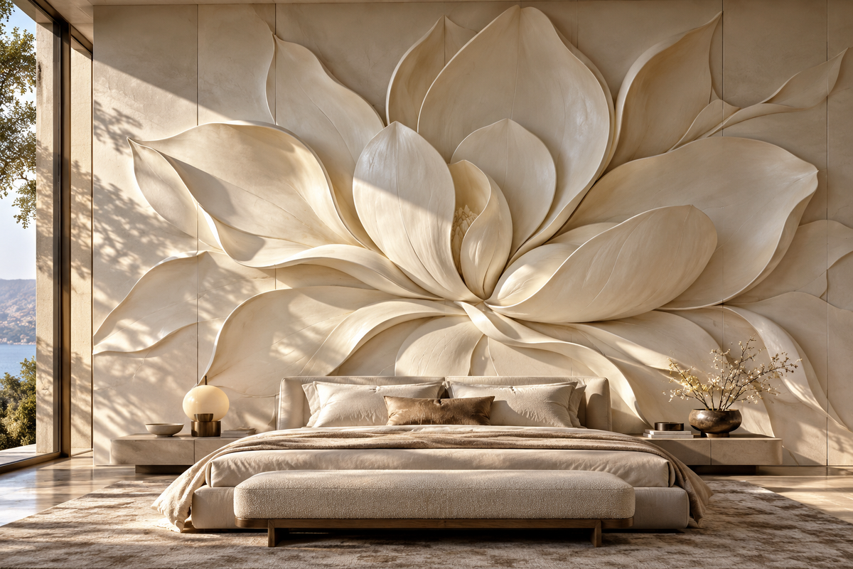 Floral Custom Architectural Wall Panels — architectural interior design concept