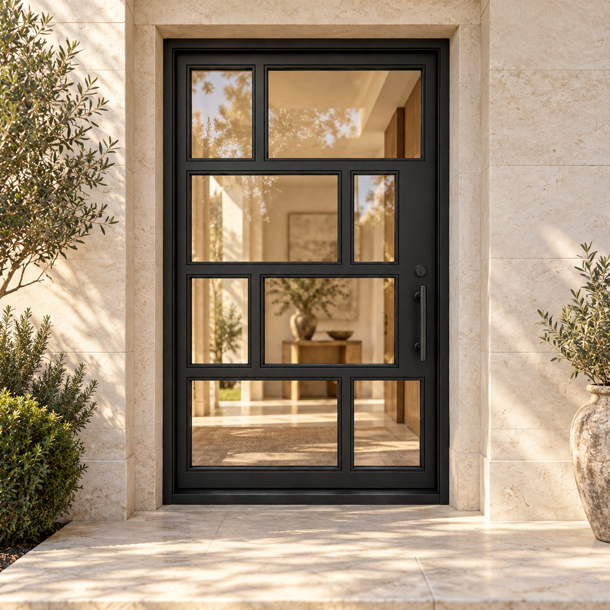 Stonebridge Eight Pivot in a luxury residential setting — design visualization; hardware and finish are illustrative
