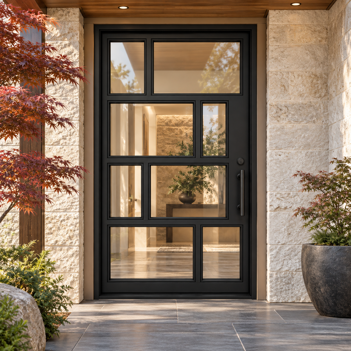 Stonebridge Eight Pivot in a luxury residential setting — design visualization; hardware and finish are illustrative