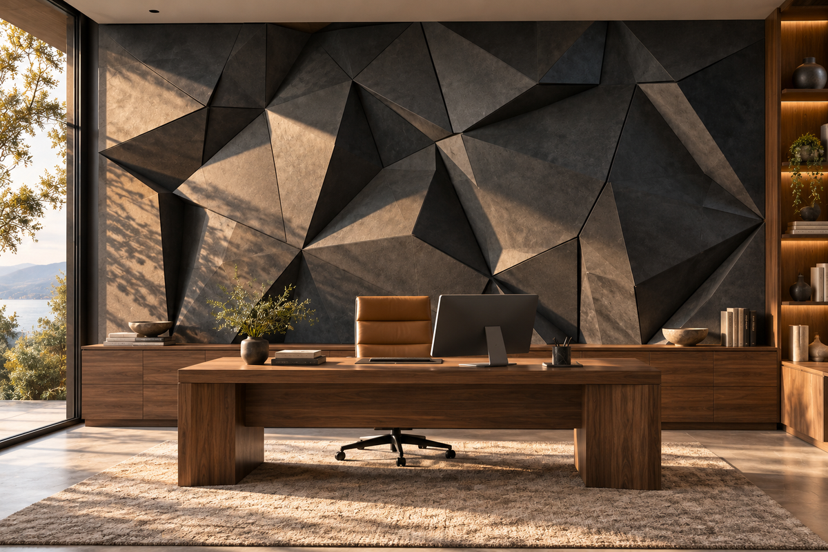 Obsidian Custom Architectural Wall Panels — home-office wall design concept