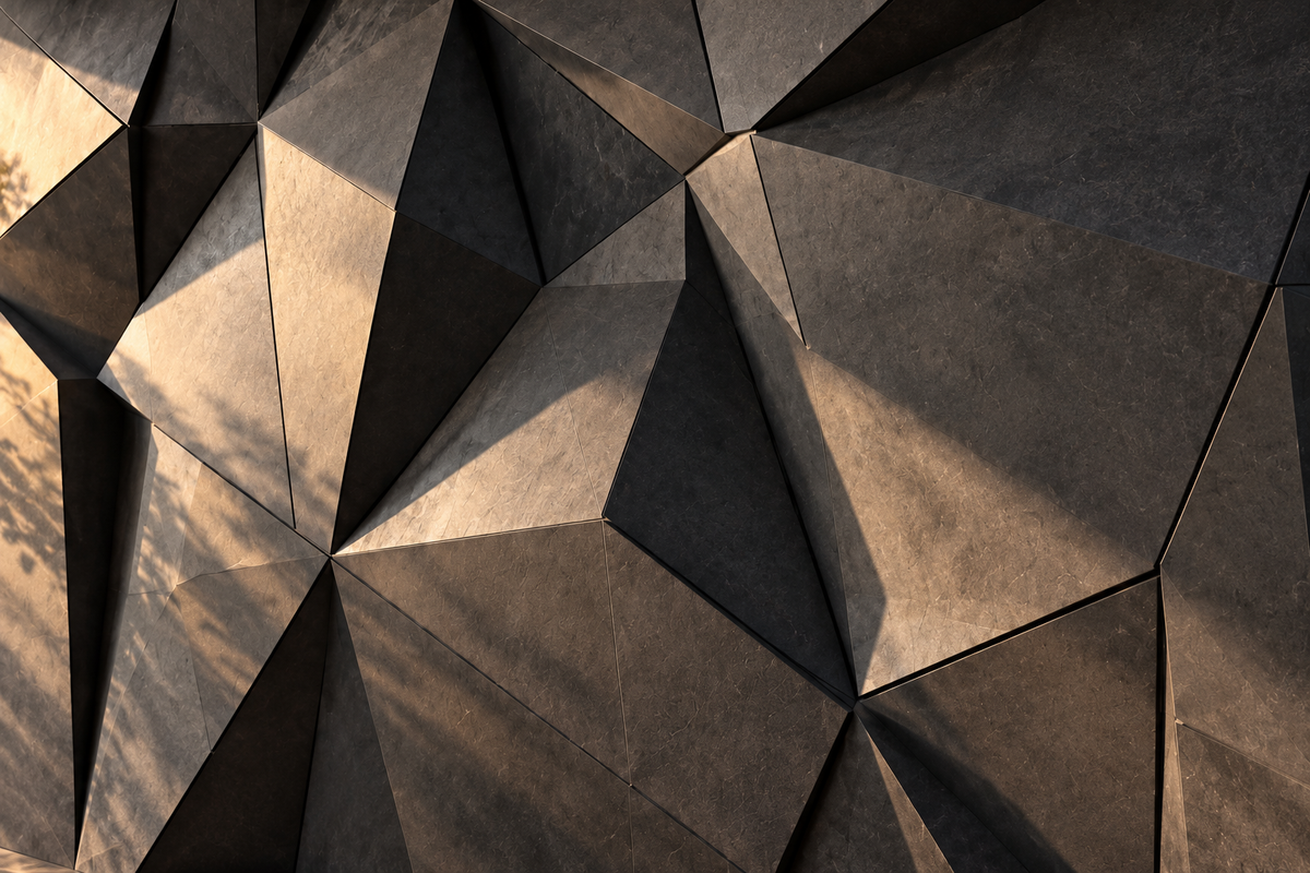 Obsidian custom wall panel — close-up design detail