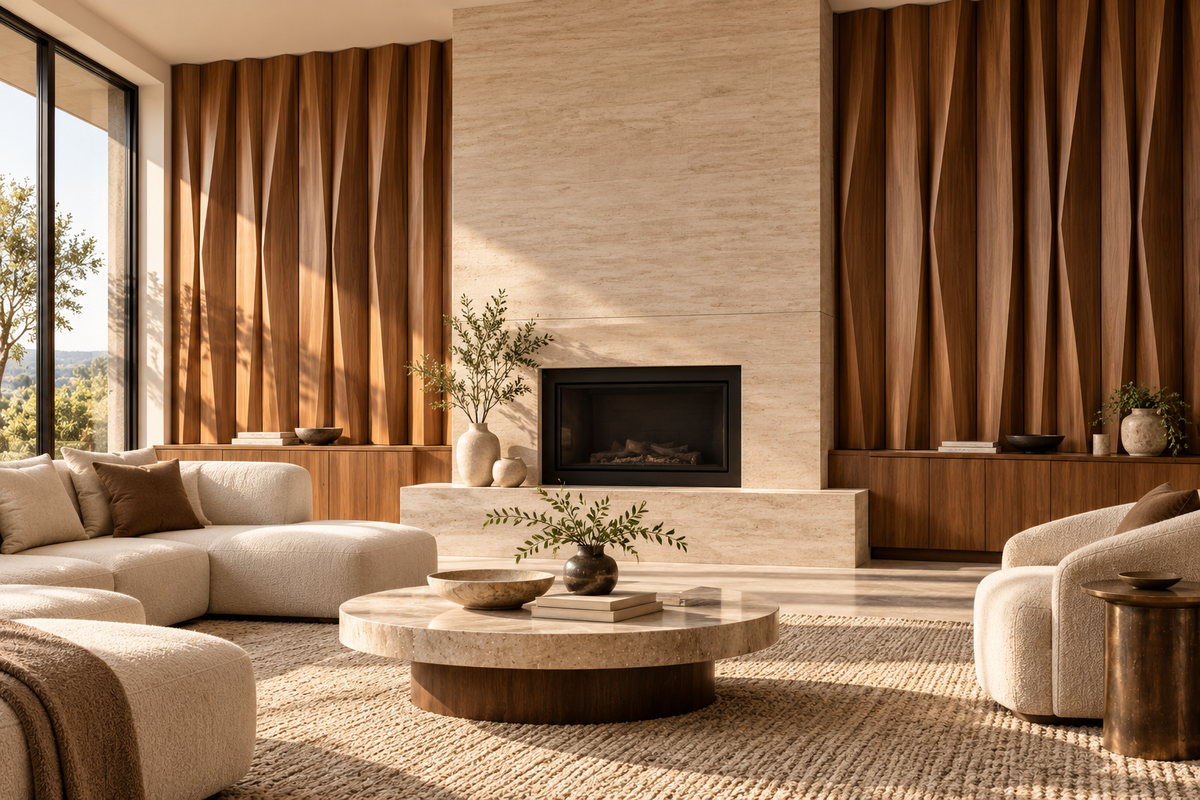 Palisade Custom Architectural Wall Panels — fireplace wall design concept