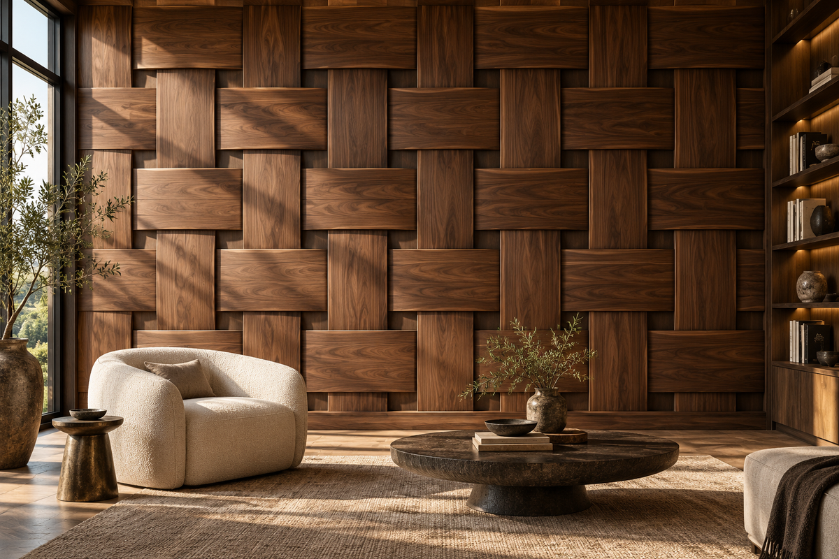 Parquet Custom Architectural Wall Panels — architectural interior design concept